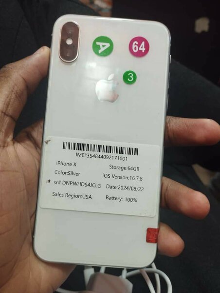 iPhone x blanc 64 giga état 10/10