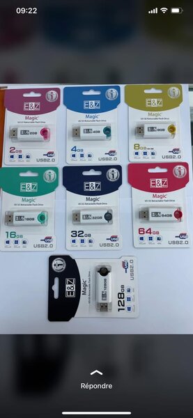 Clé US SanDisk Clé USB 32 GB / 8GB SanDisk Clé USB 16 GB  /