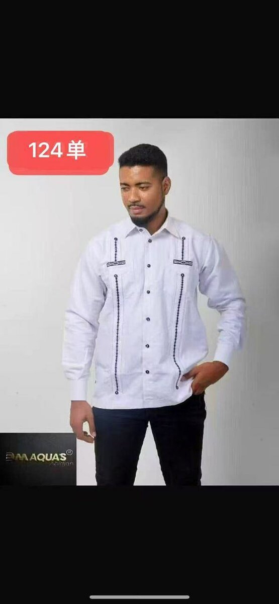 Chemise à manches longues pour hommes