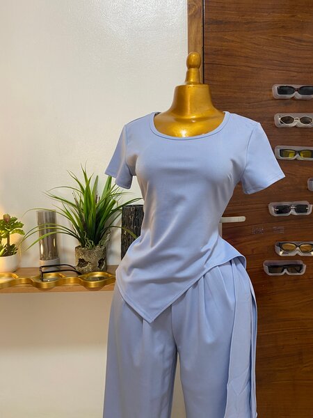 Ensemble décontracté bleu