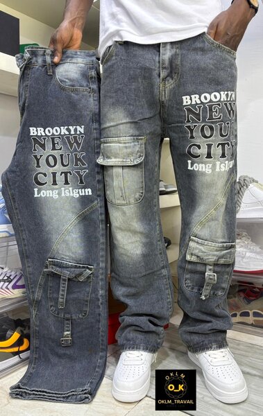 Jeans cargo style tendance