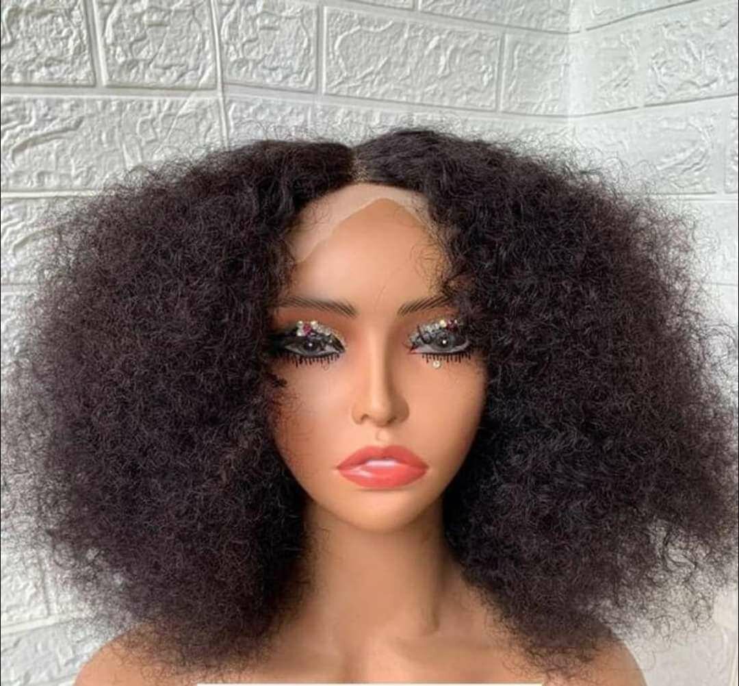 Perruque importé avec closure effet mouillé