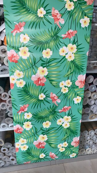 Papier peint tropical floral