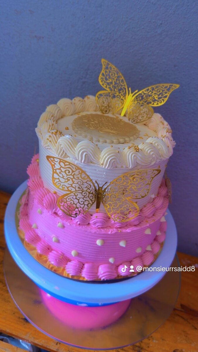 Gâteau Papillon Élégant