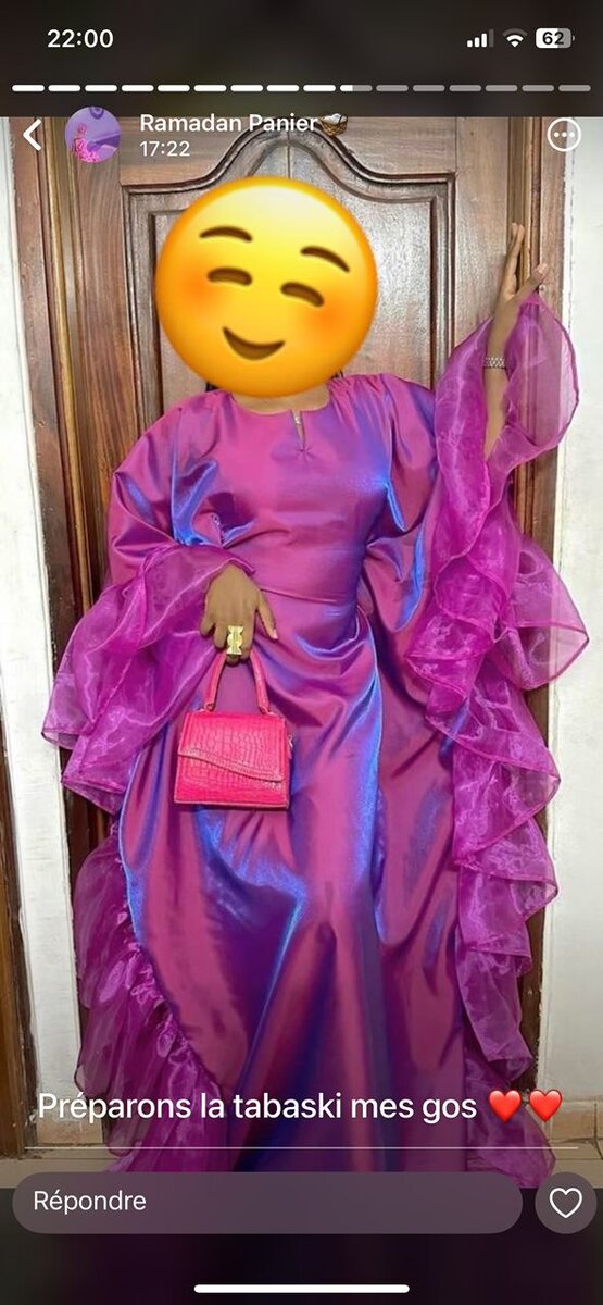 Robe longue élégante avec volants