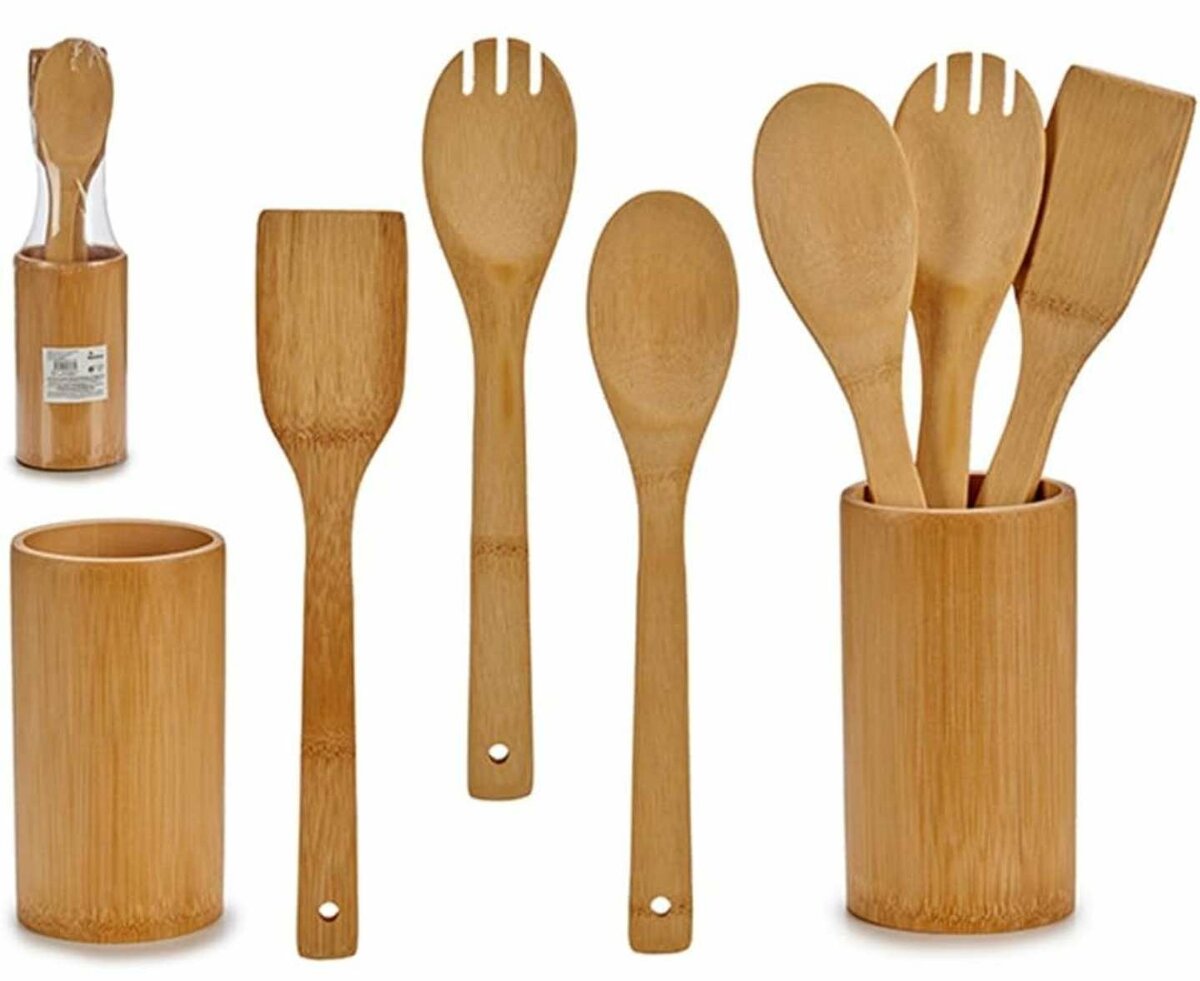 Spatule 4 pièces en Bambou