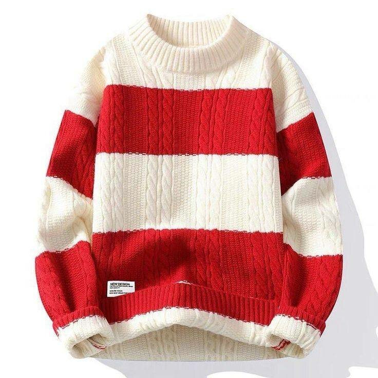 Pull rayé en laine - Unisexe