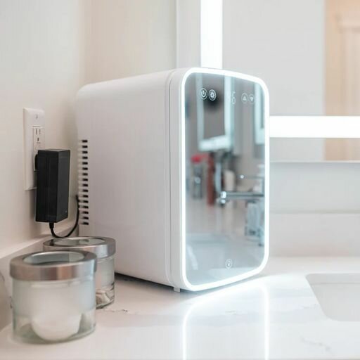 Beauty Fridge with mirror and LED