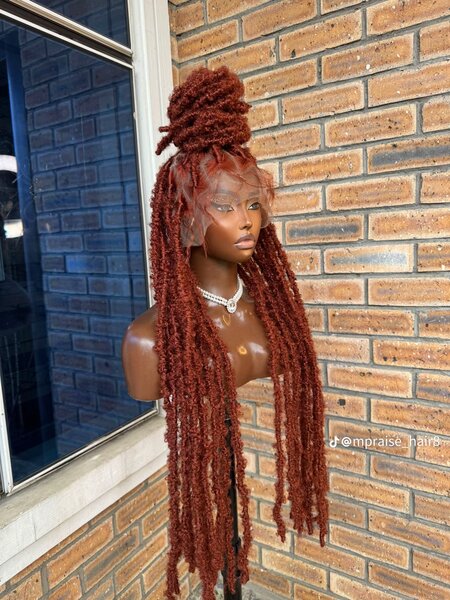 Perruque tressée longue afro