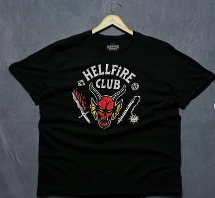 Stranger things Hell fire club t shirt size : 1XL