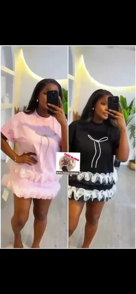 Robe T-shirt élégante femme