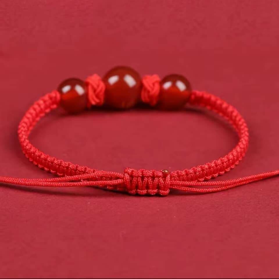 Chinese Dragon Red Rope Hand Woven String Lucky Bracelet