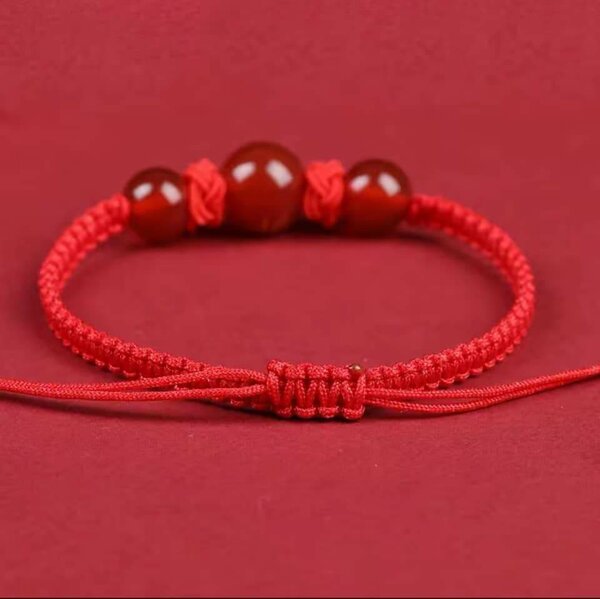Chinese Dragon Red Rope Hand Woven String Lucky Bracelet