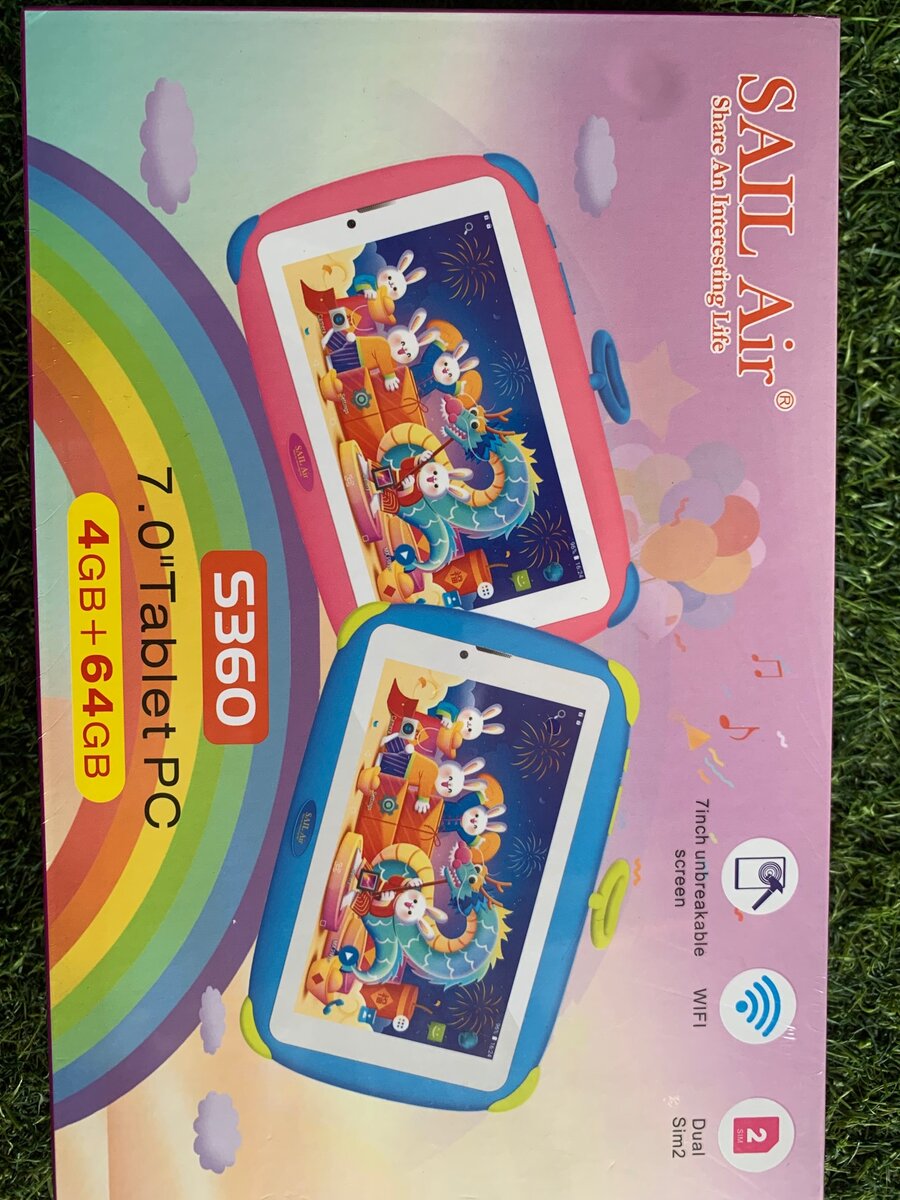 Kids Tablets Unbreakable Screen supports sim Card