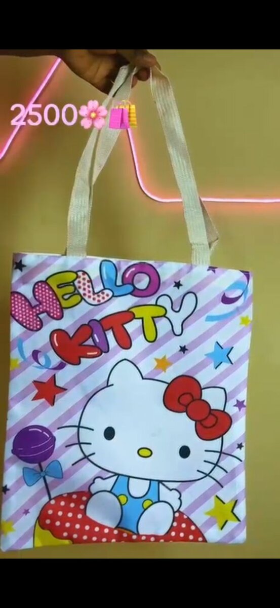 Sac cabas imprimé cartoon