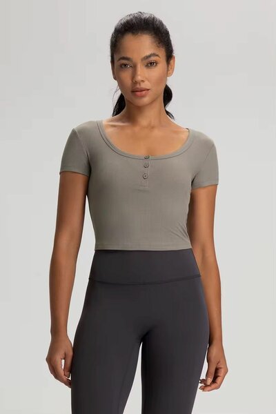Crop top en coton pour femmes