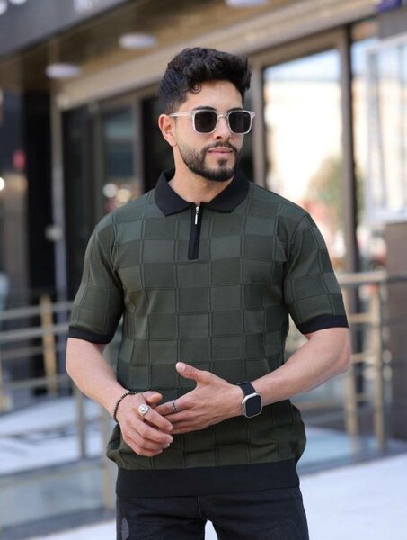 Polo de golf à motifs élégant