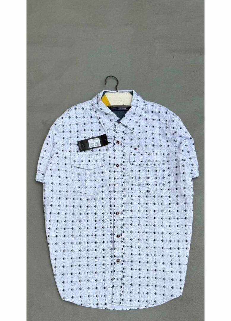 Chemise à manches courtes imprimée