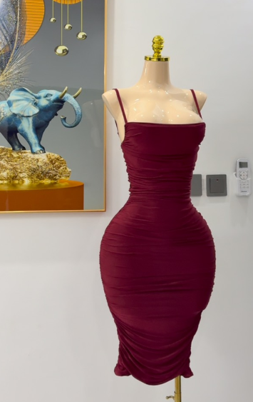 Party dress burgundy