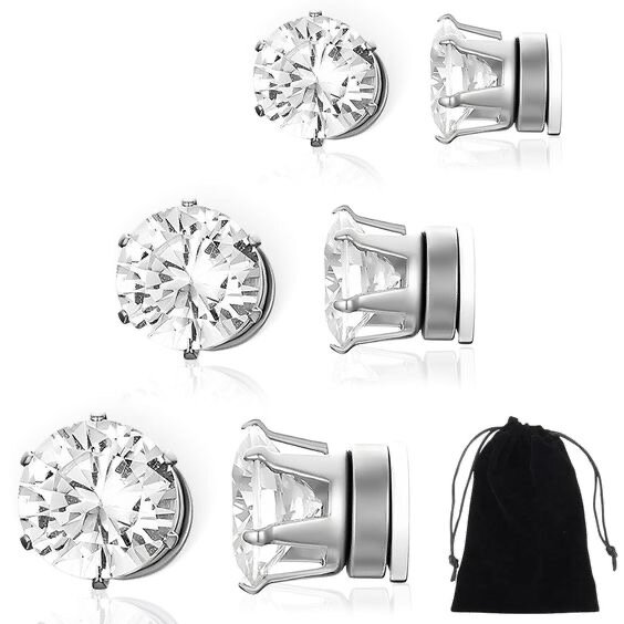 Boucles d'oreilles Clous Zircon