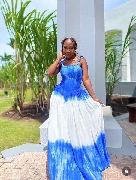 Robe longue dégradée élégante