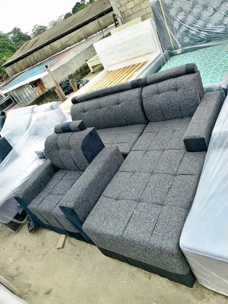 Canapé d'angle moderne en tissu