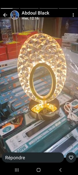 Lampe LED Cristal Élégante