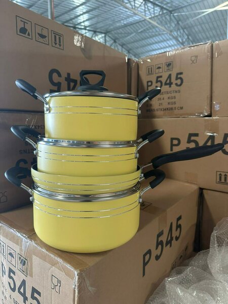 Batterie de Cuisine Antiadhésive 3 Pièces