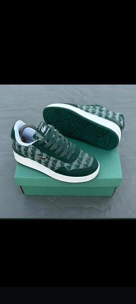Sneakers verts motif moderne
