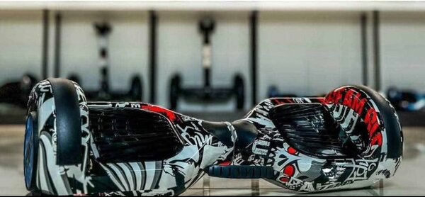 Hoverboard électrique design graffiti