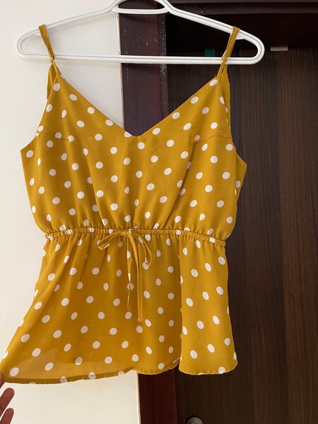 Polka Dot Yellow Cami Top