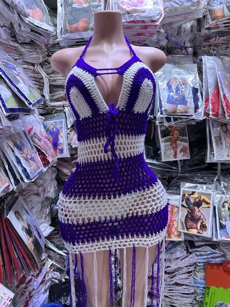 Robe en crochet sexy