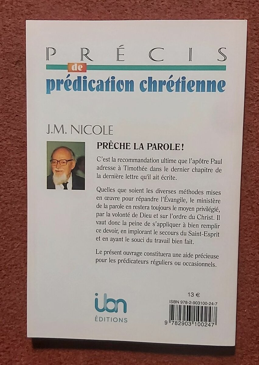 Précis de Prédication Chrétienne