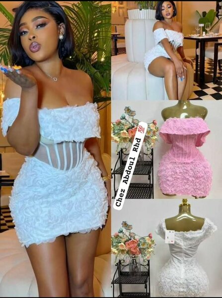 Robe de soirée en dentelle