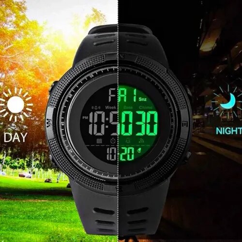 Современные спортивные часы Skmei. Корпус противоударный, чт