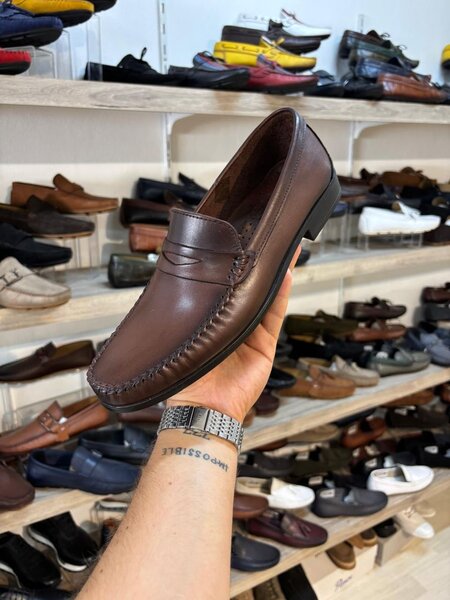 Mocassins élégants en cuir