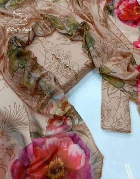 Printed lawn suit