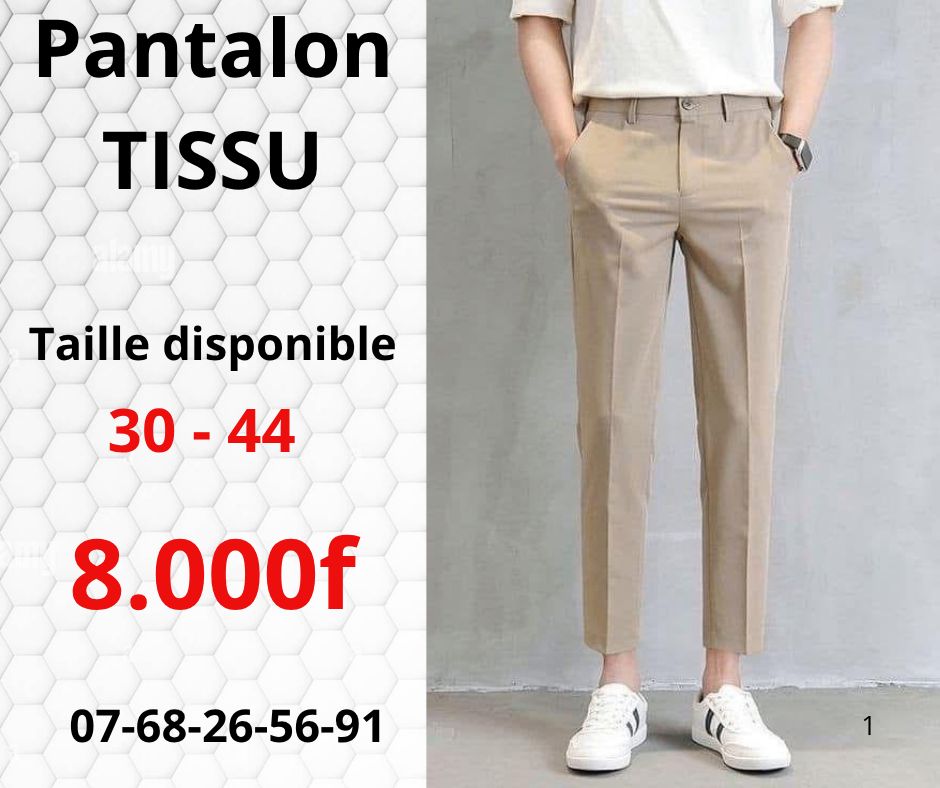 Pantalon homme élégant slim