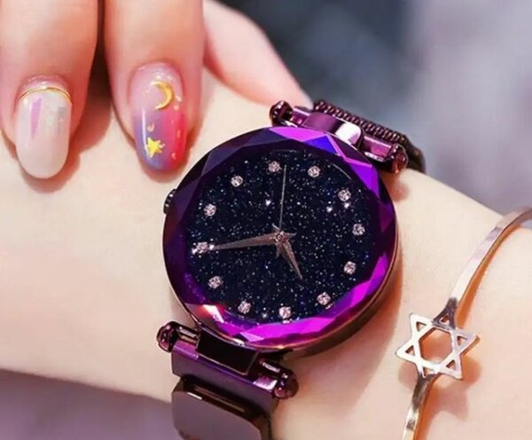 Magnetic watch for ladies