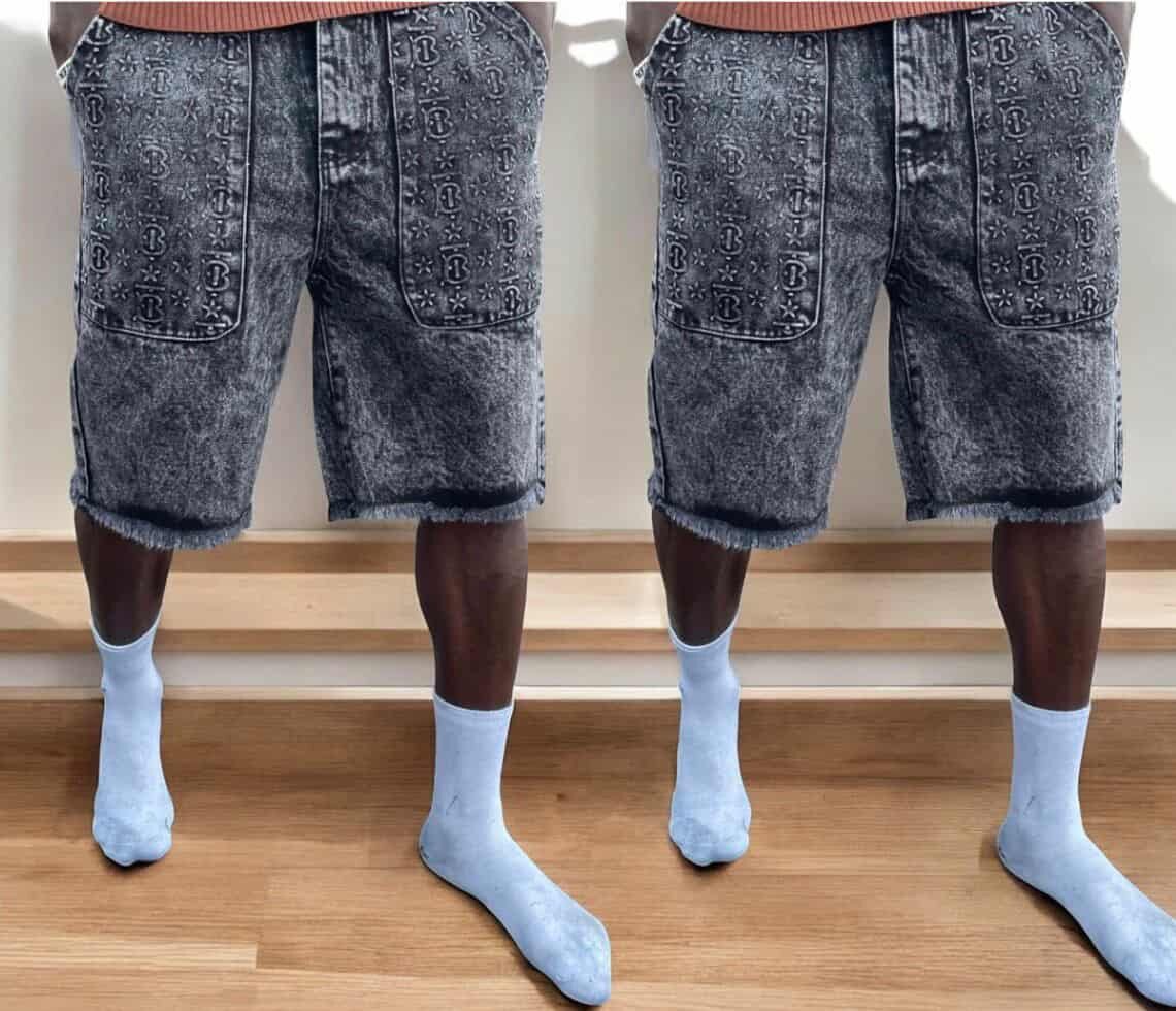 Shorts tendance en jean pour homme