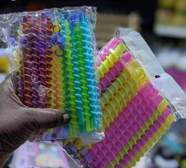 Bigoudis Spirale Colorés