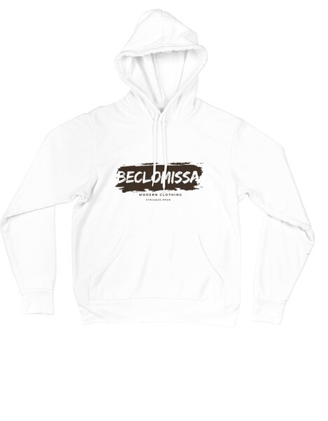 Sweat à Capuche Blanc Homme