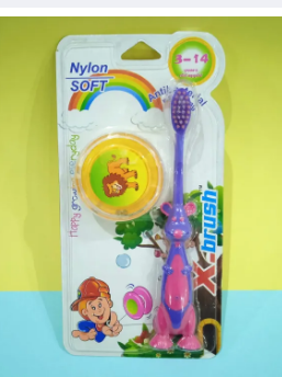 Kids Toothbrush Pack with Toy Cute Tooth Brush for Kids Ultra Soft Kids Toothbrush cartoon toothbrush for kid Kids & Child Toothbrush With Toy Premium Quality Soft Brush