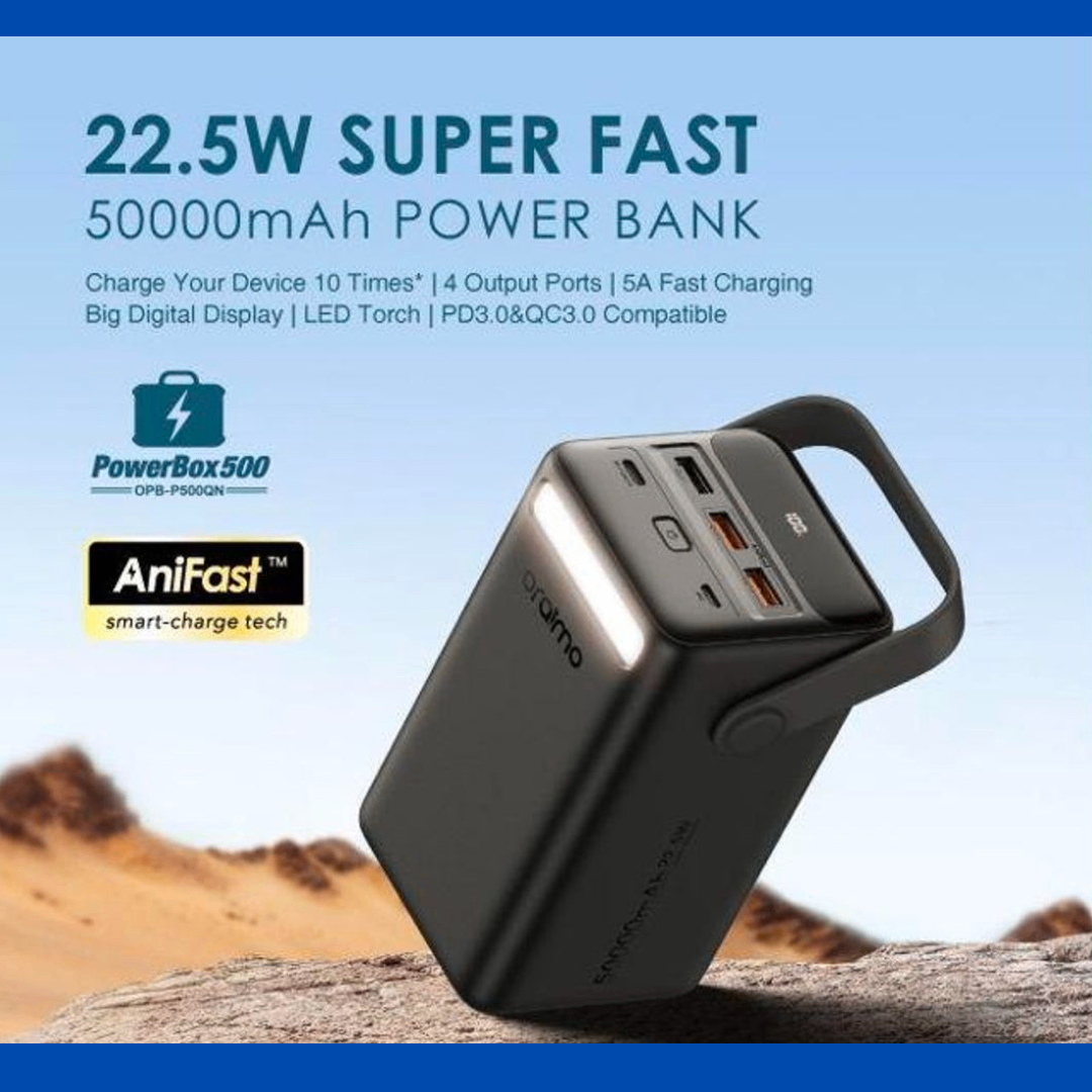 Oraimo PowerBox 500 50000mAh 22.5w power