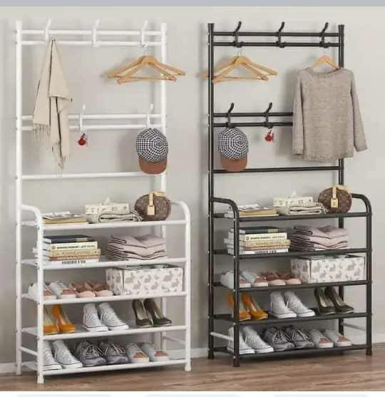 Room organizer with shoe rack