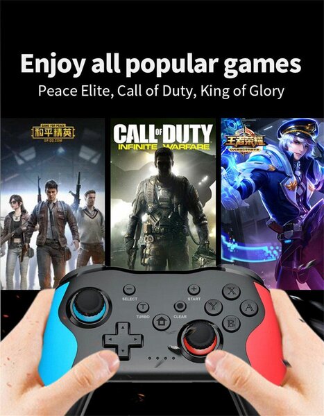 Wireless Controller Bluetooth Gamepad Nintendo, PS3, PC Etc