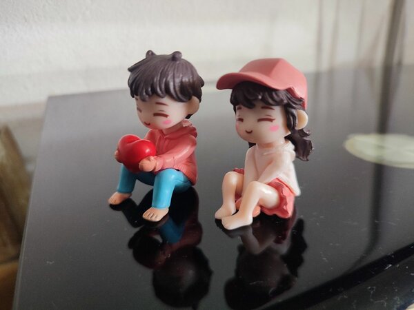 Figurines romantiques couple