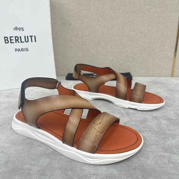 Sandales en cuir Berluti