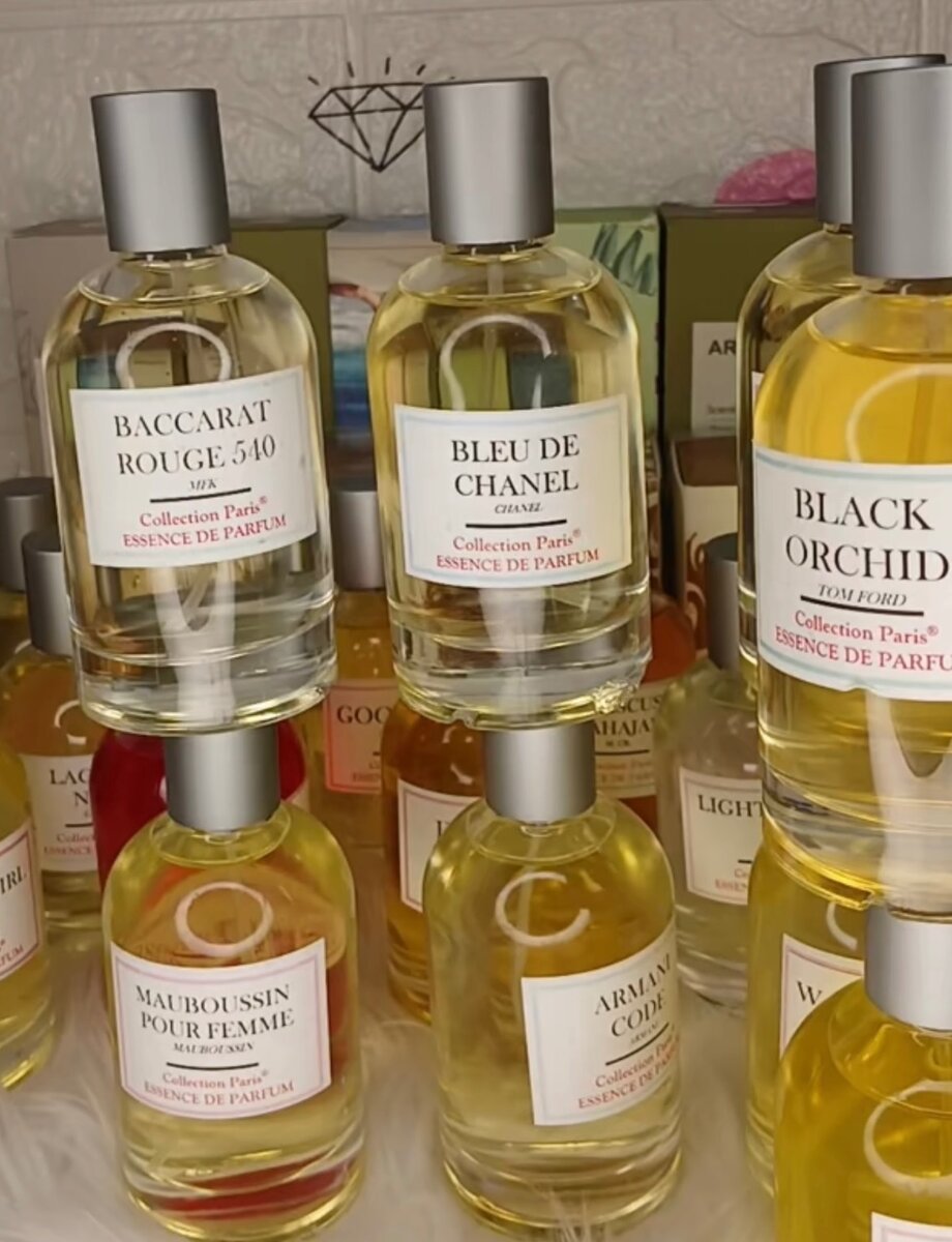 Essences authentiques de parfu