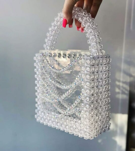 Sac à main perles cristal